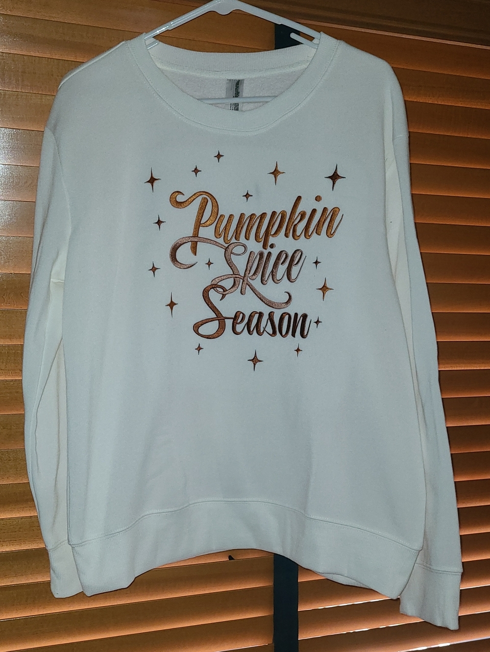 White "Pumpkin Spice Season" Graphic Sweatshirt